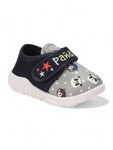 Musical Panda Chu Chu Shoes With Velcro Closing - Grey