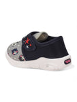 Musical Panda Chu Chu Shoes With Velcro Closing - Grey