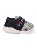 Musical Panda Chu Chu Shoes With Velcro Closing - Grey