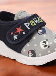 Musical Panda Chu Chu Shoes With Velcro Closing - Grey