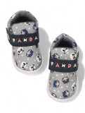 Panda Musical Chu Chu Shoes With Velcro Closing - Grey