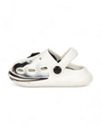 Marble Look Balloon Applique Anti-Slip Clogs - White