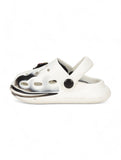 Marble Look Balloon Applique Anti-Slip Clogs - White