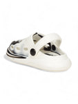 Marble Look Balloon Applique Anti-Slip Clogs - White