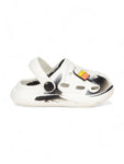 Marble Look Ice Cream Applique Anti-Slip Clogs - White