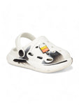 Marble Look Ice Cream Applique Anti-Slip Clogs - White