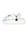 Marble Look Ice Cream Applique Anti-Slip Clogs - White