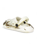 Marble Look Ice Cream Applique Anti-Slip Clogs - White