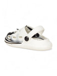 Marble Look Hot Air Balloon Applique Anti-Slip Clogs - White