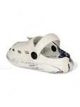 Marble Look Unicorn Applique Anti-Slip Clogs - White