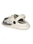 Marble Look Unicorn Applique Anti-Slip Clogs - White