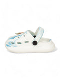 Marble Look Unicorn Applique Anti-Slip Clogs - White