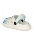 Marble Look Unicorn Applique Anti-Slip Clogs - White