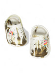 Marble Look Unicorn Applique Anti-Slip Clogs - White