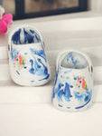 Marble Look Unicorn Applique Anti-Slip Clogs - White