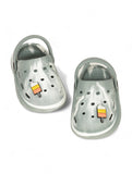 Marble Look Ice Cream Applique Anti-Slip Clogs - Green