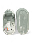 Marble Look Hot Air Balloon Applique Anti-Slip Clogs - Green