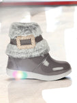 Party Boots With Led Light - Grey