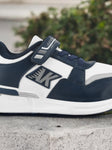 Casual Shoes With Velrco - Navy Blue