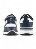 Casual Shoes With Velrco - Navy Blue