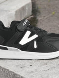 Casual Shoes With Velrco - Black