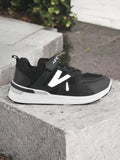 Casual Shoes With Velrco - Black