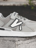 Casual Shoes With Velrco - Grey