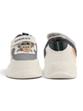 Casual Shoes With Velrco - Grey