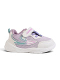 Casual Shoes With Velrco - Mauve