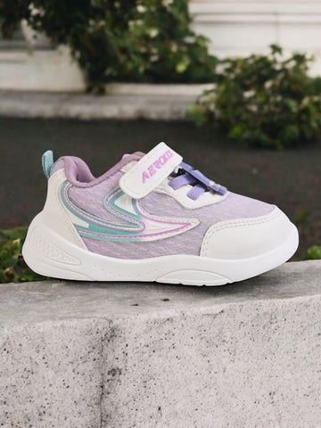 Casual Shoes With Velrco - Mauve