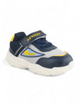 Casual Shoes With Velrco - Navy Blue