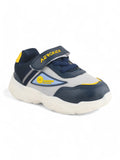 Casual Shoes With Velrco - Navy Blue