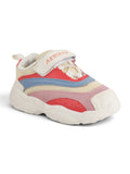 Casual Shoes With Velrco - Cream