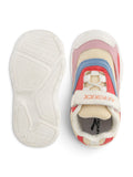 Casual Shoes With Velrco - Cream