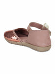 Mary Jane's Belle with Applique Detail - Brown