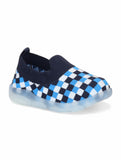 Slip On Casual Shoes With LED Light - Navy Blue