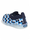 Slip On Casual Shoes With LED Light - Navy Blue