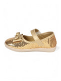 Mary Jane's Belle with Applique Detail - Gold