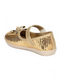 Mary Jane's Belle with Applique Detail - Gold