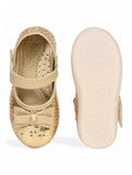 Mary Jane's Belle with Applique Detail - Gold