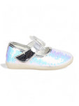 Mary Jane's Belle with Applique Detail - White