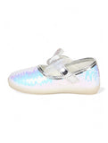 Mary Jane's Belle with Applique Detail - White