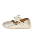 Mary Jane's Belle with Applique Detail - Gold