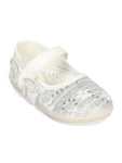 Mary Jane's Belle with Applique Detail - White