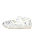 Mary Jane's Belle with Applique Detail - White