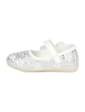 Mary Jane's Belle with Applique Detail - White