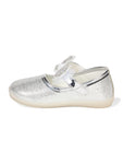 Mary Jane's Belle with Applique Detail - Silver