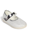 Mary Jane's Belle with Applique Detail - Silver