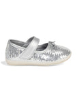 Mary Jane's Belle with Applique Detail - Silver