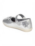 Mary Jane's Belle with Applique Detail - Silver